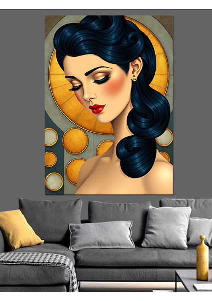 Eski Zaman Kadını Dekoratif Kanvas - Mdf Ahşap Tablo modelleri