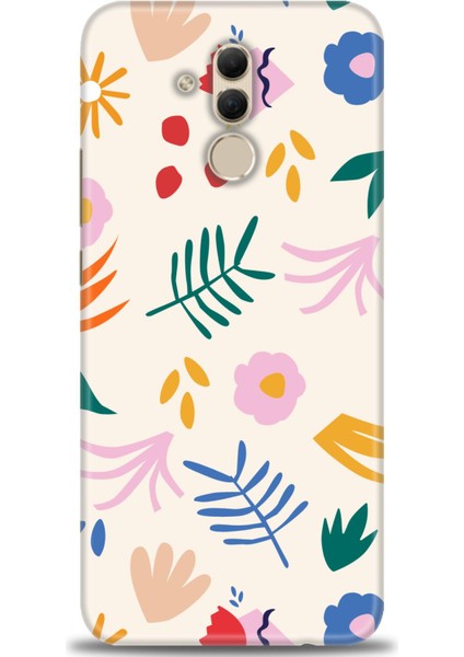 Huawei Mate 20 Lite Kılıf Hd Baskılı - Renkli Dallar