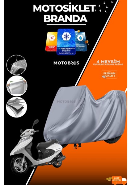 Motosiklet Branda Honda Spacy (En Kalın) Kumaş Ömürlük Kullanım (Tokalı)