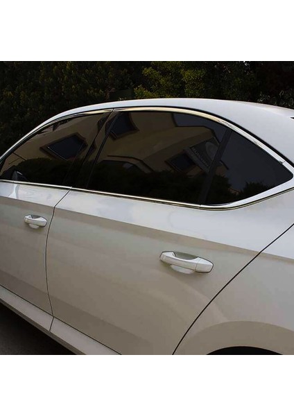 Skoda Superb Cam Çerçevesi - Krom (12 Parça) | Sd (2015-2023)