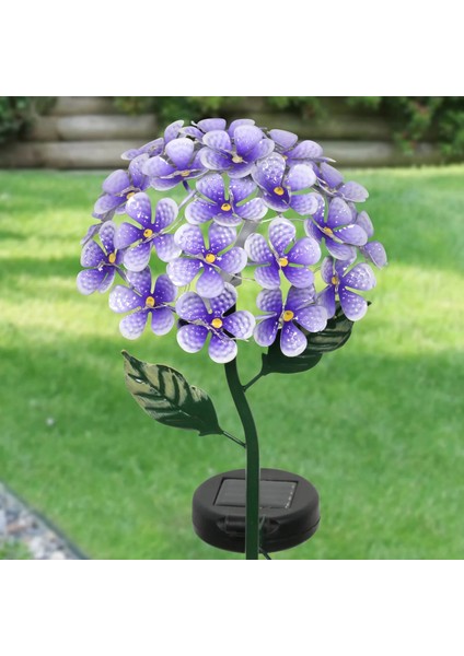 Güneş Enerjili Ortanca Çiçeği Bahçe Balkon Teras Dekoratif LED Aydınlatma Solar Hydrangea Light