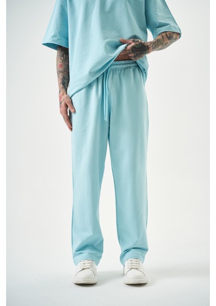 Erkek Basic Baggy Eşofman Altı Bebe Mavi