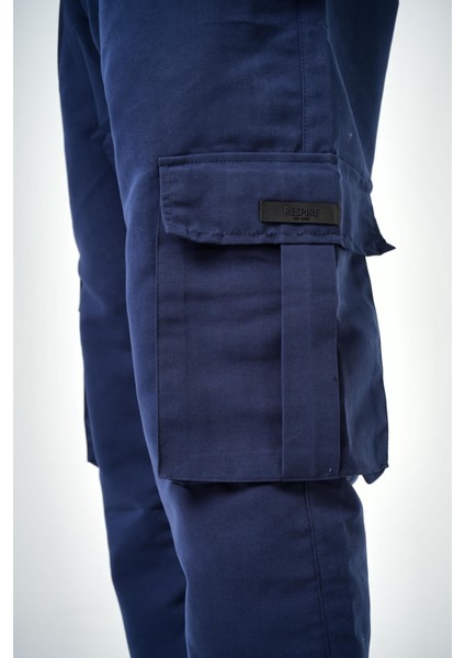 Erkek Kargo Baggy Pantolon Lacivert