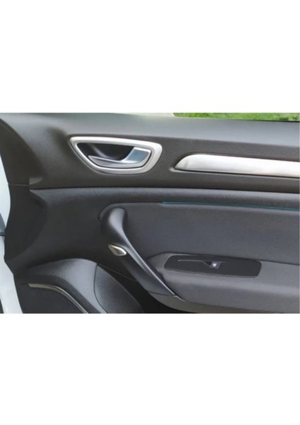 Renault Megane 4 İç Kapı Kolu Çerçevesi - Krom Taşlı (4 Parça) | 2016 ve Sonrası, HB/SD modelleri