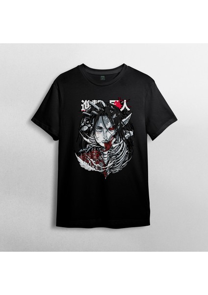 Attack On Titan Eren Jaeger Unisex %100 Pamuklu Bisiklet Yaka T-Shirt Model 7 fiyatları
