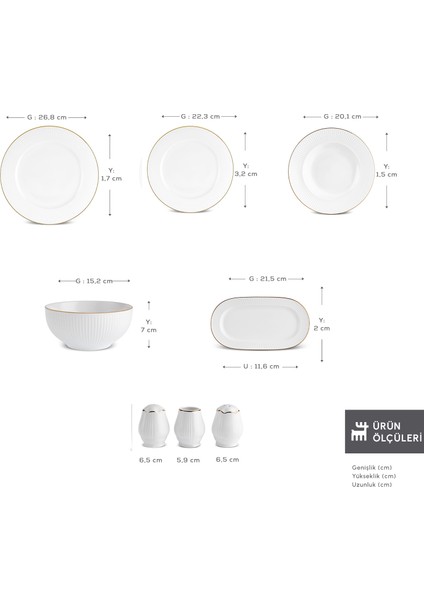 Elegance Bone Massimo 53 Parça 12 Kişilik Yemek Takımı Gold fiyatları