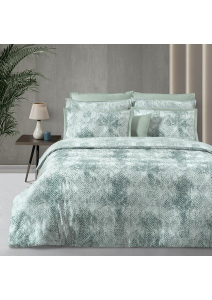 Dnipro King Size Pamuk Saten "300 Tc" Nevresim Takımı Yeşil fiyatları