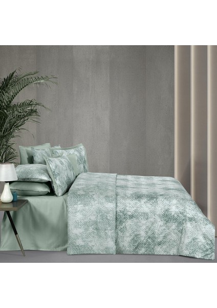 Dnipro King Size Pamuk Saten "300 Tc" Nevresim Takımı Yeşil modelleri