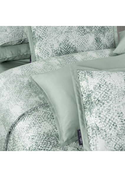 Dnipro King Size Pamuk Saten "300 Tc" Nevresim Takımı Yeşil indirimleri