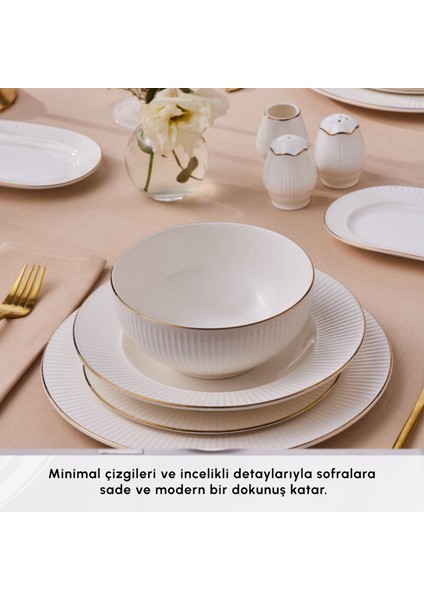 Elegance Bone Massimo 53 Parça 12 Kişilik Yemek Takımı Gold indirimleri