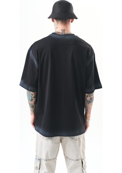 Erkek The Standard Baskılı Oversize T-Shirt Siyah modelleri