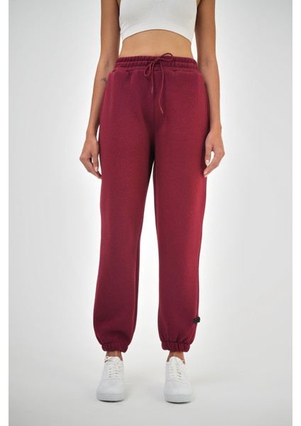 Kadın Beli Lastikli Basic Jogger Eşofman Altı Lacivert