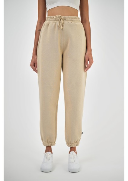 Kadın Beli Lastikli Basic Jogger Eşofman Altı Lacivert