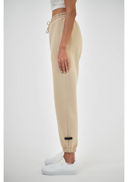 Kadın Beli Lastikli Basic Jogger Eşofman Altı Lacivert