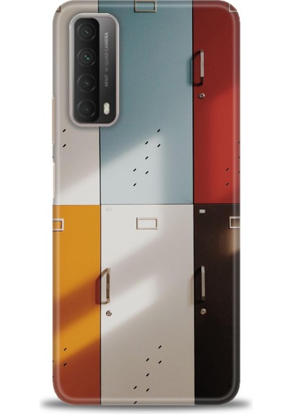 Huawei P Smart 2021 Kılıf Hd Baskılı - Renkli Kapılar