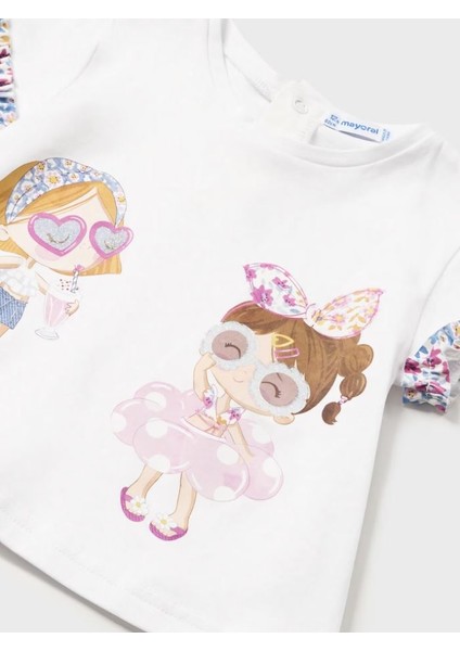 Kız Bebek Tişört Mayo Altı 2 Li Set 1642 modelleri