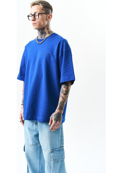 Erkek Respire Yazı Detaylı Oversize T-Shirt Saks fiyatları