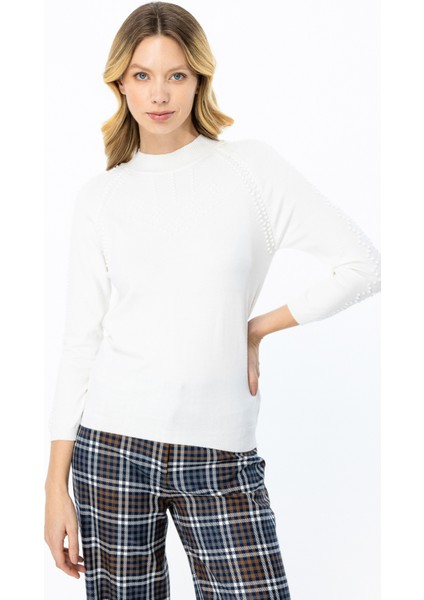 47384 Onteks Corspan Örgülü Uzunkol Triko Kazak fiyatları