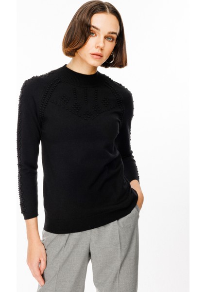 47384 Onteks Corspan Örgülü Uzunkol Triko Kazak fiyatları