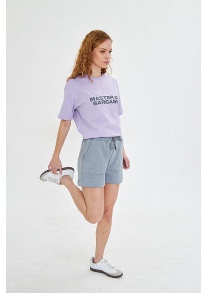 Kadın Master Of Sarcasm Baskılı Kısa Kollu %100 Pamuk Tişört indirimleri