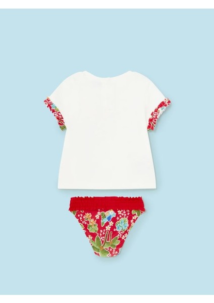 Kız Bebek Tişört Mayo Altı 2 Li Set 1642 fiyatları