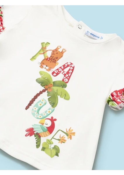 Kız Bebek Tişört Mayo Altı 2 Li Set 1642 modelleri