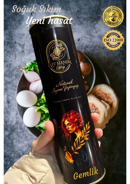 0.1 Asit Oranı Yüksek Polifenol (427++) Organik Sertifikalı Natürel Sızma Zeytinyağı 750 ml