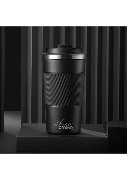 BA21549 Paslanmaz Çelik Termos Mug 500 ml Siyah, Kaymaz Silikon Halka, Sızdırmaz Kapak modelleri
