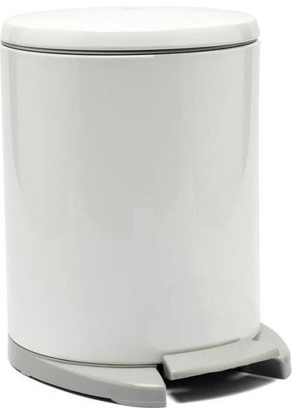 Cigo Pedallı Beyaz 6lt Çöp Kova
