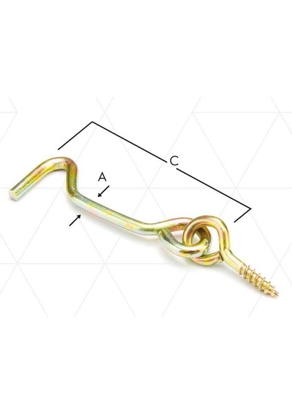 Çengelli Askı 80 No ( 5 Adet )