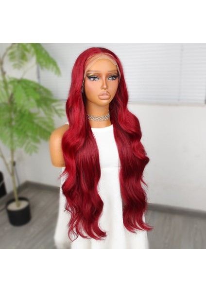 Kızıl Fiber Sentetik Ekstra Uzun Tül Peruk modelleri