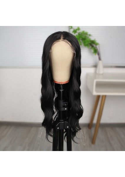 Siyah Dalgalı Fiber Sentetik Tül Peruk fiyatları