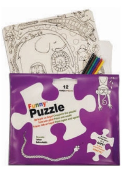 Funny Mat Puzzle - Sevimli Dostlar 30X40CM