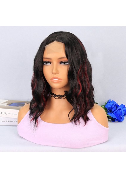 Siyah Kızıl Işıltılı Tül Peruk modelleri