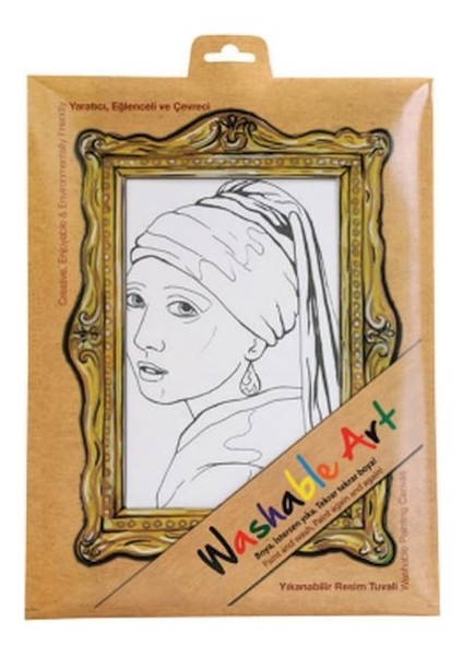 Funny Mat - Johannes Vermeer Gırl Wıth A Pearl Earrıng 25 x 35 cm