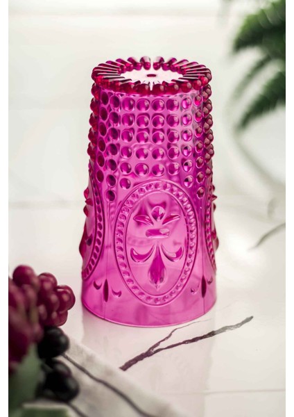Akrilik Pembe Uzun Bardak