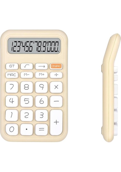 PM-25408 Krem Renk Beyaz Tuş 12 haneli hesap Makinesi fiyatları
