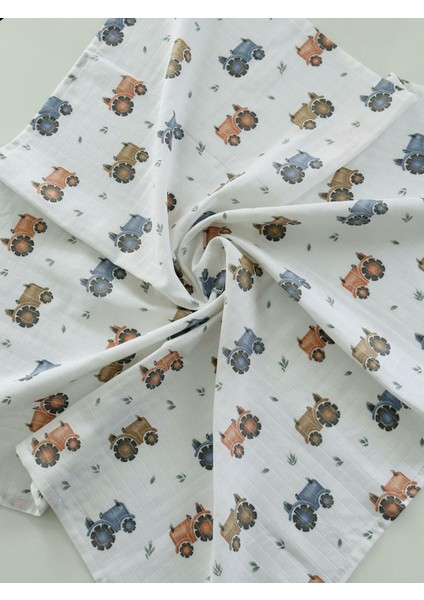 Ftbabycollection %100 Pamuk Müslin Bebek Battaniyesi Oeko-Tex Sertifikalı Müslin Yenidoğan Bebek Battaniyesi 80X90 cm