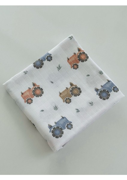 Ftbabycollection %100 Pamuk Müslin Bebek Battaniyesi Oeko-Tex Sertifikalı Müslin Yenidoğan Bebek Battaniyesi 80X90 cm