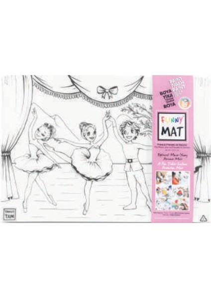 Funny Mat - Prens Ile Prenses ve Dansçılar 33,5 x 48 cm
