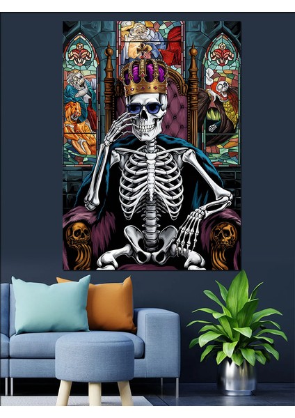 Iskelet Tahtı Dekoratif Kanvas - Mdf Ahşap Tablo fiyatları