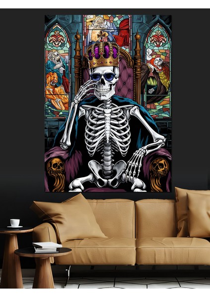 Iskelet Tahtı Dekoratif Kanvas - Mdf Ahşap Tablo modelleri