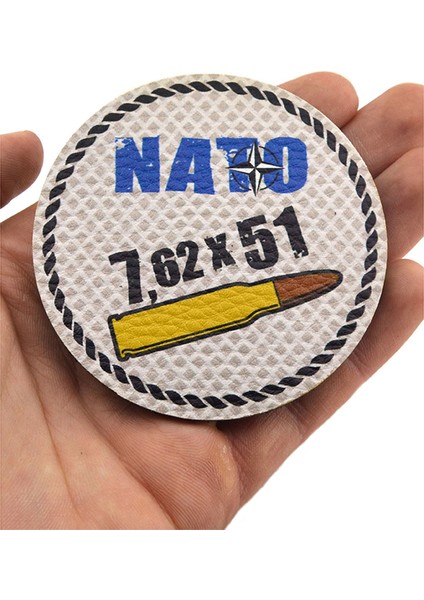 Nato 762 x 51 - Cırt - Patch - Peç - Arma - 8 cm