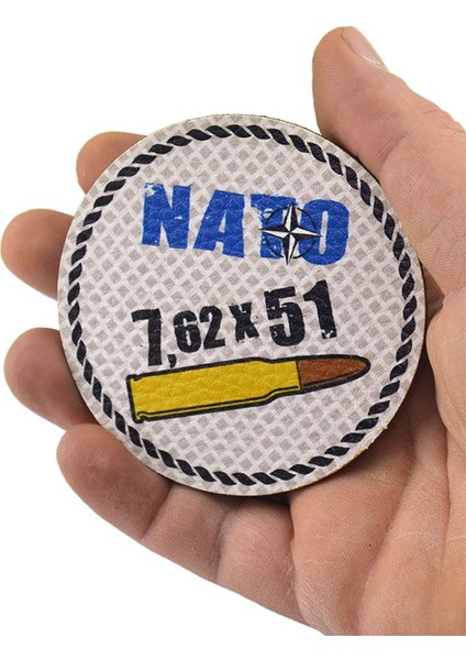 Nato 762 x 51 - Cırt - Patch - Peç - Arma - 8 cm