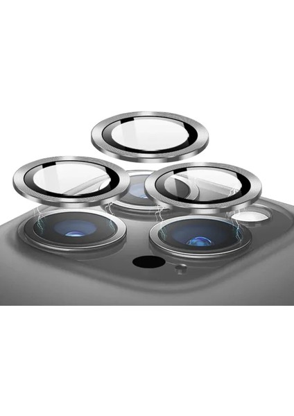 Apple iPhone 13 Pro ve 13 Pro Max Uyumlu %100 Safir Çizilmez Kamera Lens Koruyucu