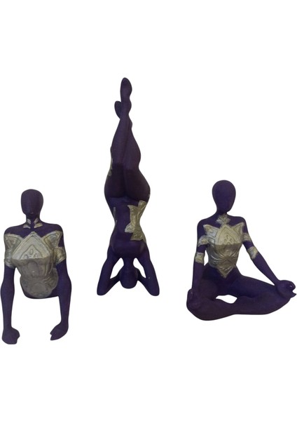 Dekoratif Yoga Pozu Figürü