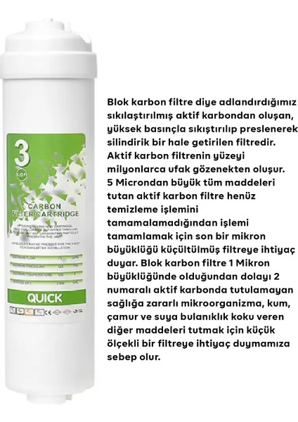 Tüm Kapalı Kasa Su Arıtma Cihazları ile Uyumlu Ihlas Aura Cebilon Uyumlu 5'li Su Arıtma Filtre Seti