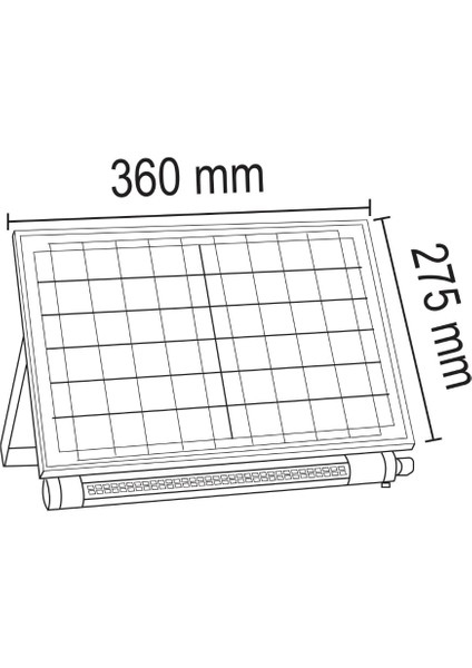 100 Watt Solar Billboard Totem Tabela ve Duvar Aydınlatma Armatürü