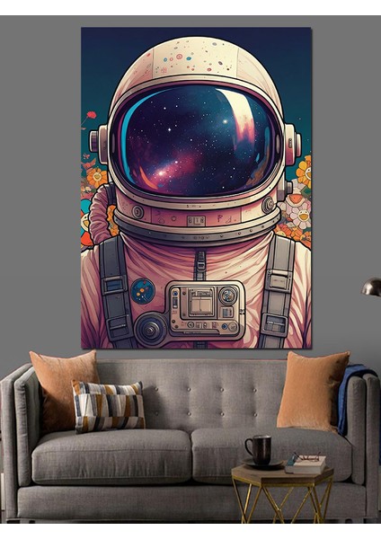 Astronot Dekoratif Kanvas - Mdf Ahşap Tablo fiyatları