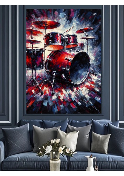 Ritim Davul Seti Dekoratif Kanvas - Mdf Ahşap Tablo fiyatları